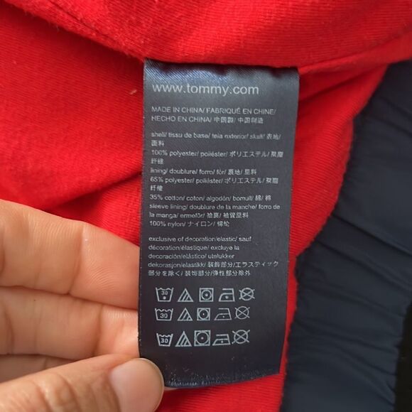 Tommy Hilfiger Men'S Blue Red Windbreaker  Waterproof Jacket Lrg - Picture 8 of 14